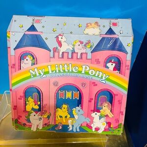 MY LITTLE PONY G1 1985 COLLECTORS CASE DREAM CASTLE THEME HOLDS 12 ADULT PONIES